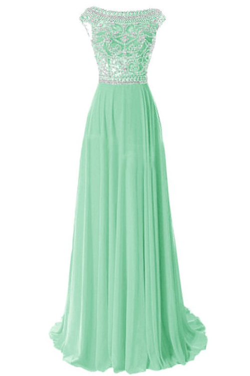 Mint Green Prom Dress,sparkly Evening Dress,2017 Prom Gown,sparkle Party Dress,Long Prom Dress 